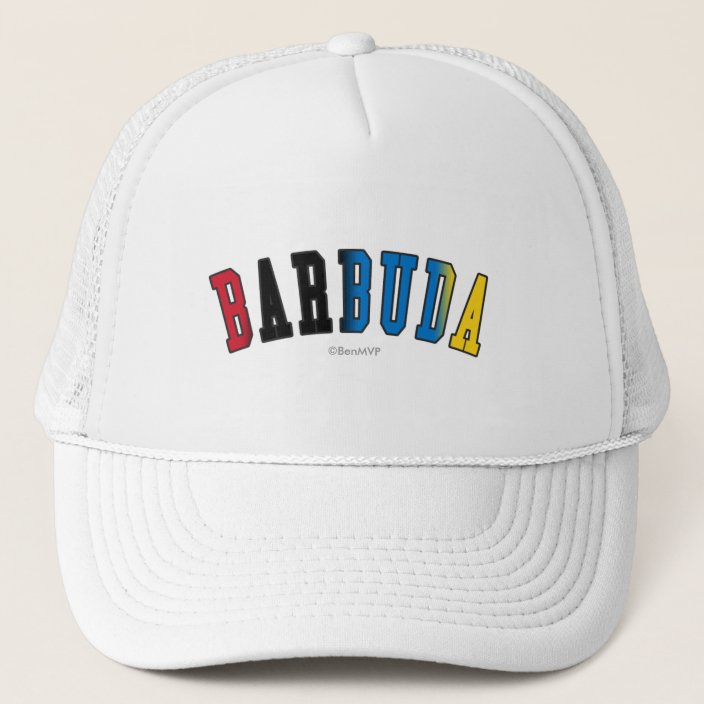 Barbuda in National Flag Colors Trucker Hat