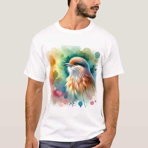Barbudo Bird 180624AREF107 _ Watercolor T_Shirt