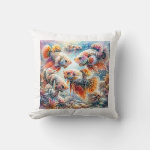 Barbudo Fish AREF2018 _ Watercolor Throw Pillow