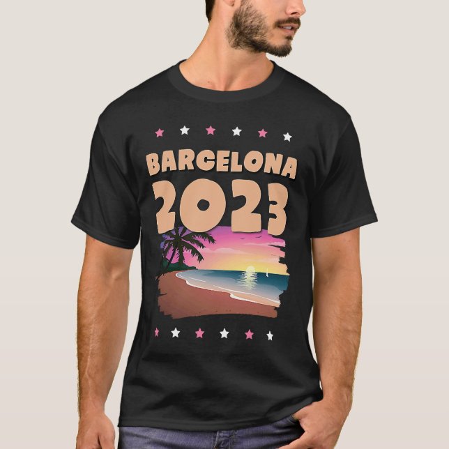 Barcelona 2023 Summer Vacation Team T-Shirt (Front)