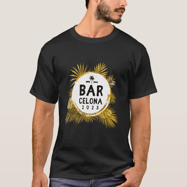 Barcelona 2023  Travel Team Tour Vacation T-Shirt (Front)