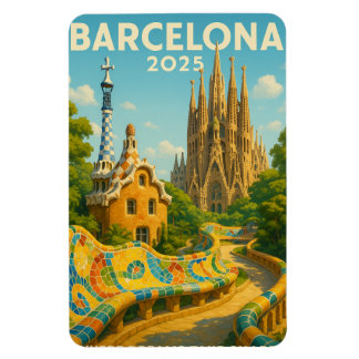 Barcelona 2025 – Where Dreams Take Shape Magnet