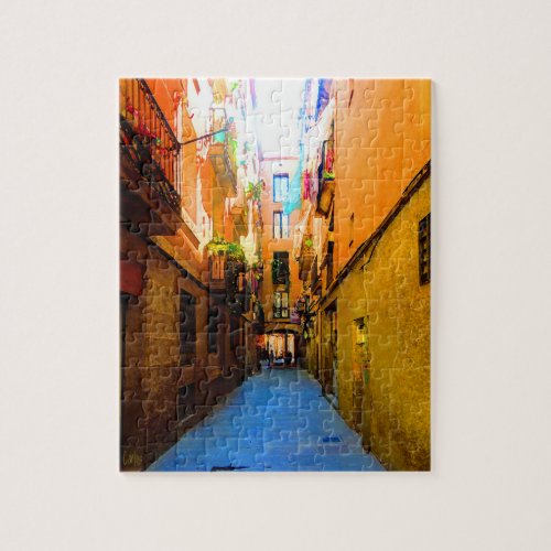 Barcelona Alley 1 Jigsaw Puzzle