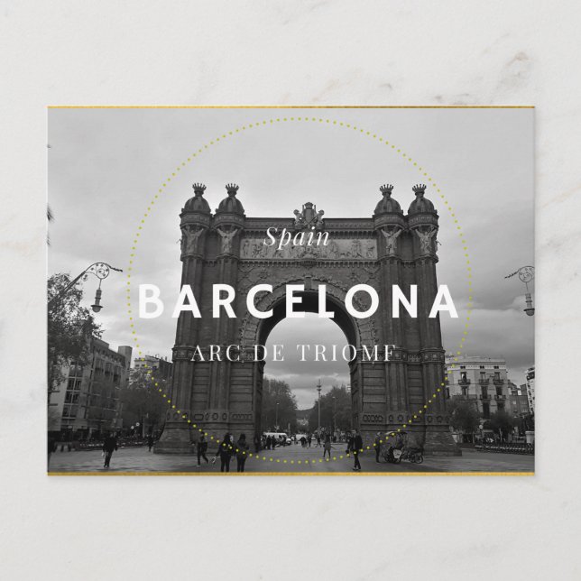 Barcelona, Arc de Triomf  Postcard (Front)