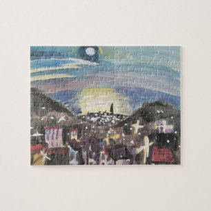 Barcelona at Night by Walter Gramatte Jigsaw Puzzle
