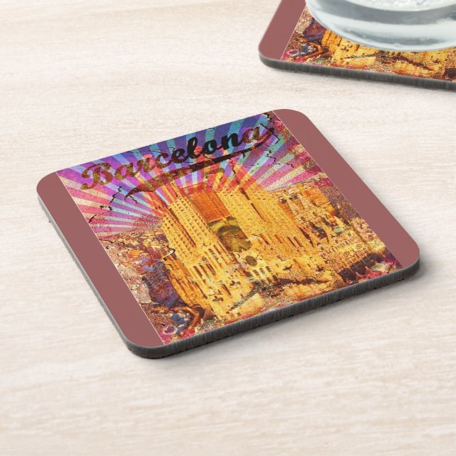 Barcelona Beverage Coaster (Left Side)