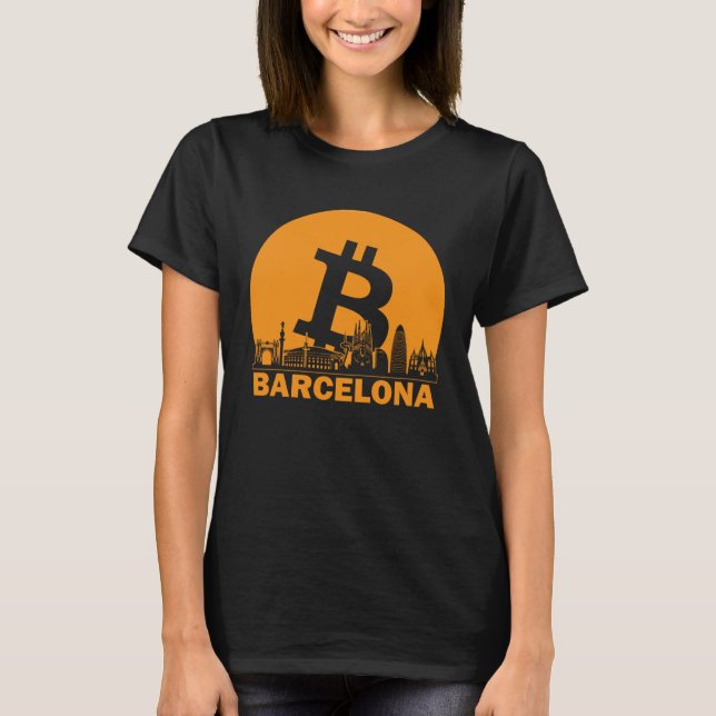 Barcelona Bitcoin Maximalist  Bitcoin Barcelona Sk T-Shirt (Front)