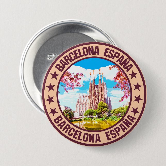 Barcelona                                          button (Front & Back)