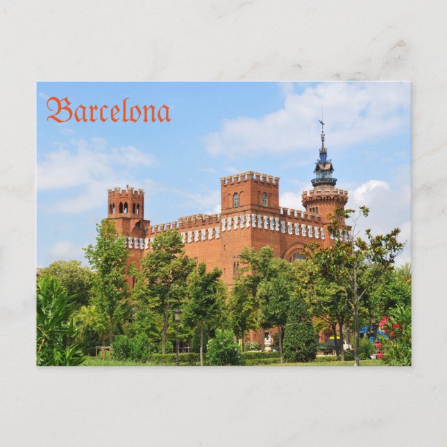 Barcelona castle postcard (Front)