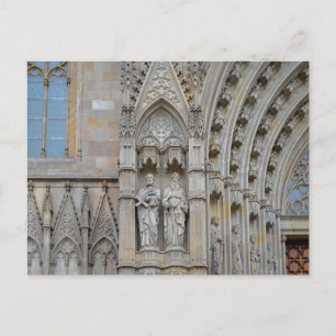 Barcelona Cathedral Architecture Postcard