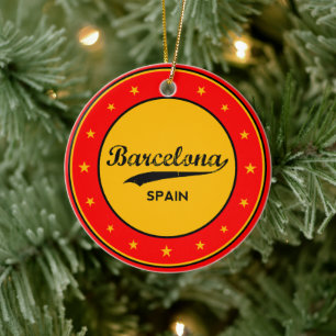 Barcelona Ceramic Ornament