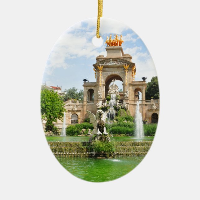 Barcelona Ceramic Ornament (Front)