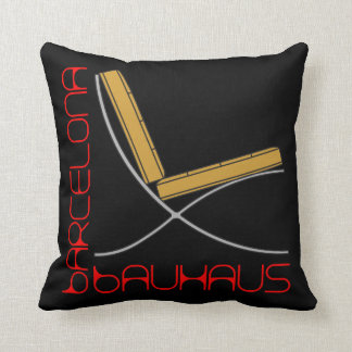 barcelona chair bauhaus throw pillow