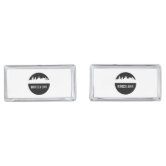 Barcelona Square Silver Cufflinks