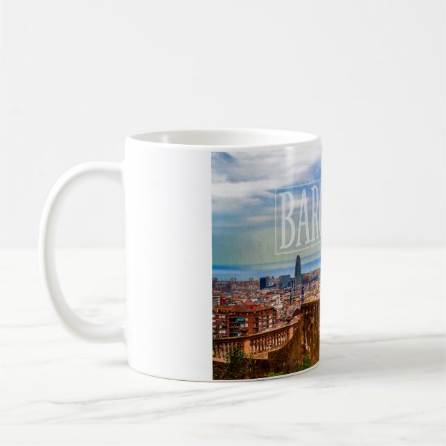Barcelona city coffee mug (Left)