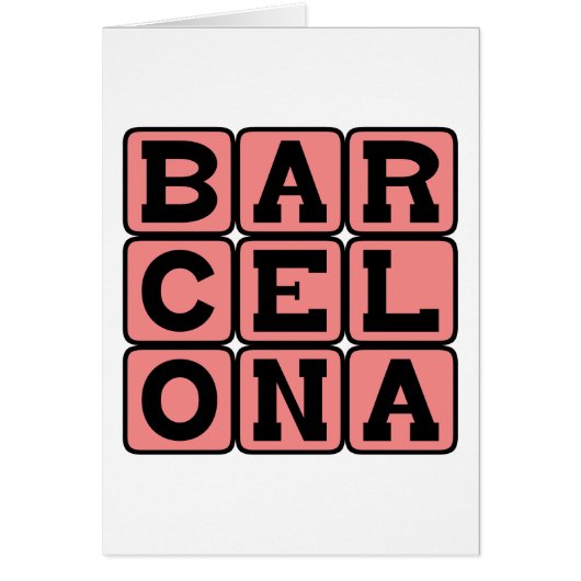Barcelona, City in Spain (Front)