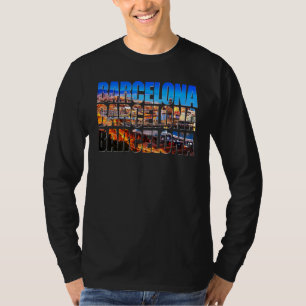 Barcelona City Photography  Spain Travel Vacation  T-Shirt