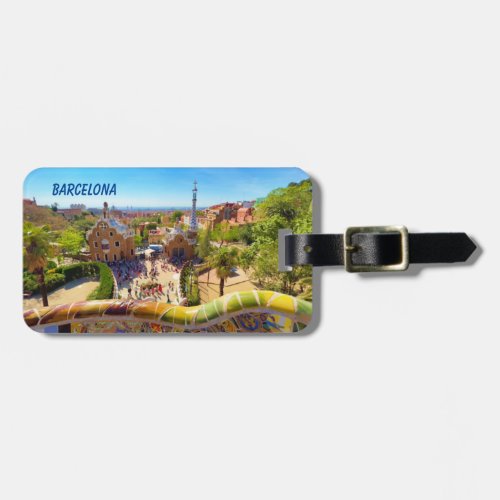 Barcelona City View Luggage Tag