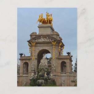 Barcelona Ciutadella Park Statue Postcard