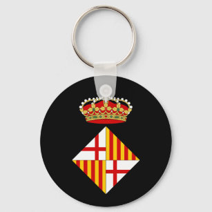 Barcelona Coat Of Arms Keychain