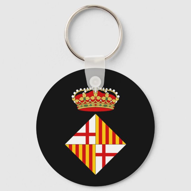 Barcelona Coat Of Arms Keychain (Front)