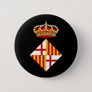 Barcelona Coat Of Arms Pinback Button