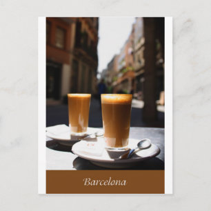 Barcelona Coffee Break Postcard