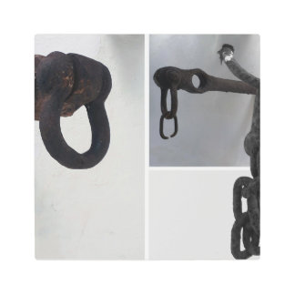 Barcelona Door Knocker, N0. 003 Metal Print