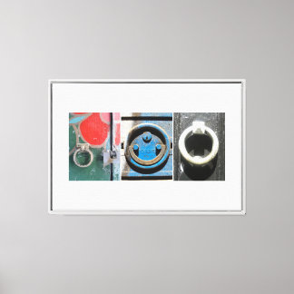 Barcelona Door Knockers, No. 002 Canvas Print