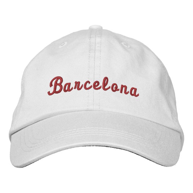 Barcelona Embroidered Baseball Hat (Front)