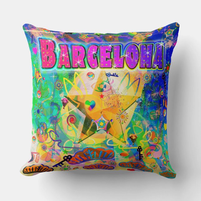 Barcelona Epoch Hour Pillow (Front)