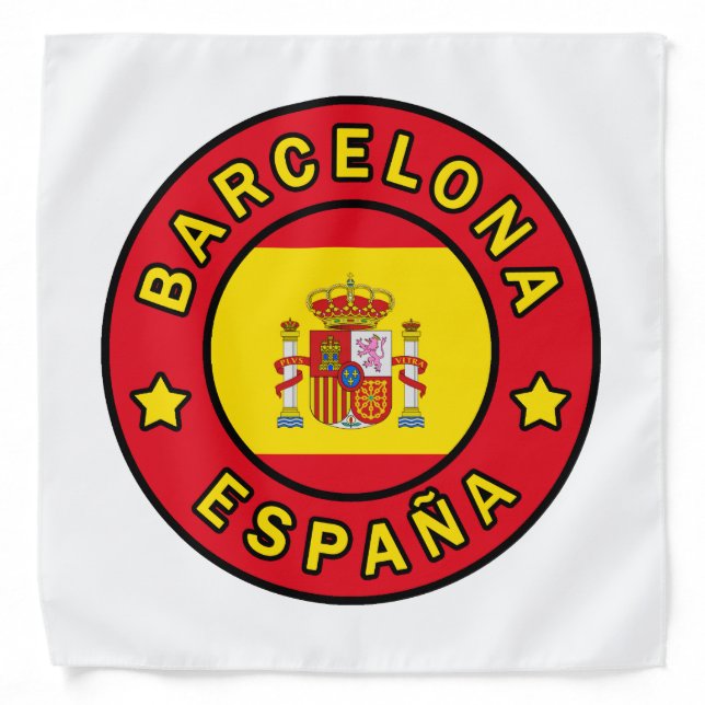 Barcelona España Bandana (Front)