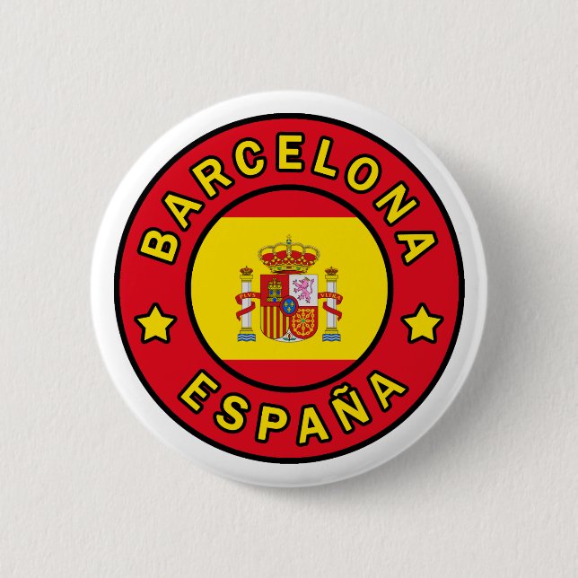 Barcelona España Button (Front)