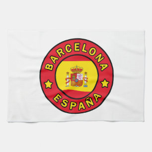 Barcelona España Kitchen Towel