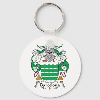 Barcelona Family Crest Keychain