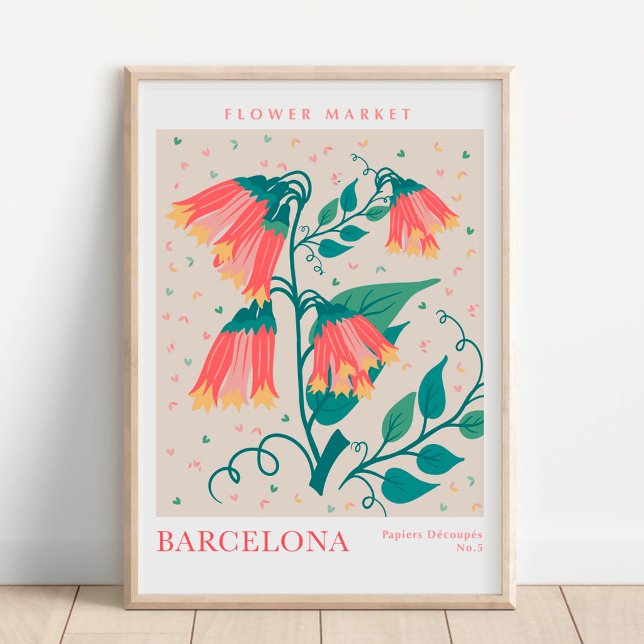 Barcelona Flower Market Botanical Poster (Creator Uploaded)