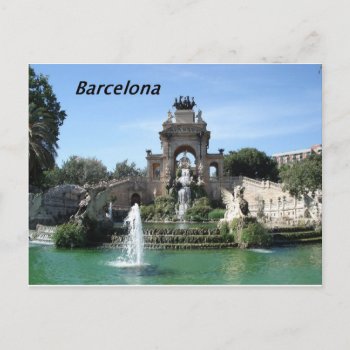 Barcelona--fountain--barc--[kan.k].jpg Postcard by Lakis_ at Zazzle