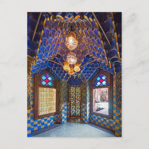 Barcelona. Gaudí. Casa Vicens. Interior. See. 6. Postcard