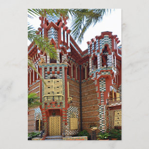 Barcelona. Gaudí. Casa Vicens. Invitation