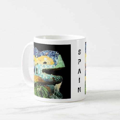 Barcelona Gaudi _ Lizard Spain Coffee Mug