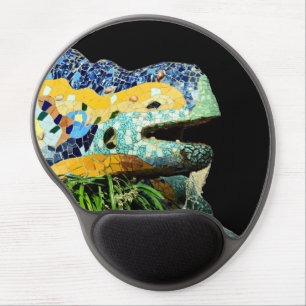 Barcelona, Gaudi - Lizard, Spain Gel Mouse Pad