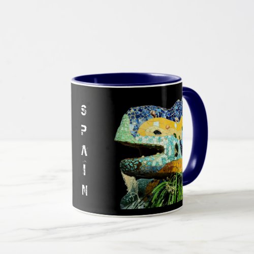 Barcelona Gaudi _ Lizard Spain Mug