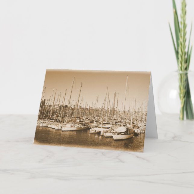 Barcelona Harbor - Spain - Greeting Card (Front)