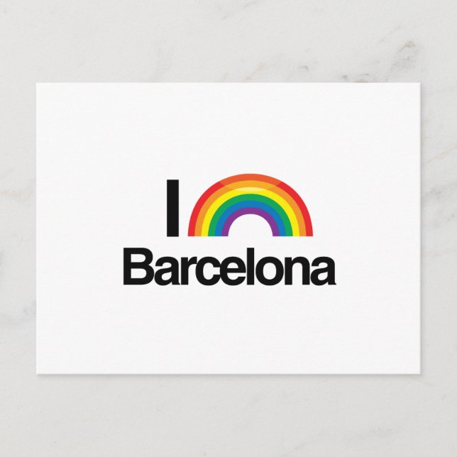 BARCELONA - I LOVE PRIDE.png Postcard (Front)