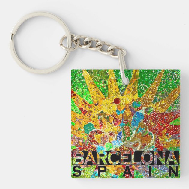 barcelona keychain