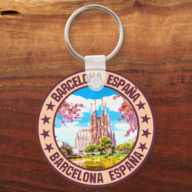 Barcelona                                          keychain (Front)