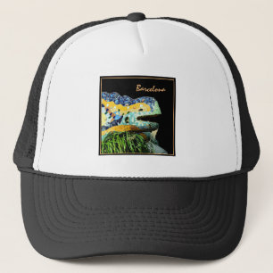 Barcelona Lizard & Park Guell, Catalonia / Gaudi  Trucker Hat