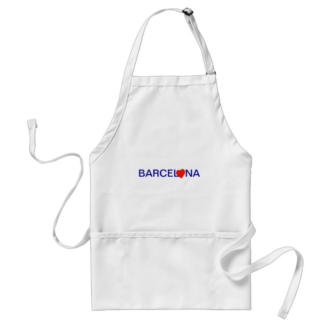 Barcelona love adult apron (Front)