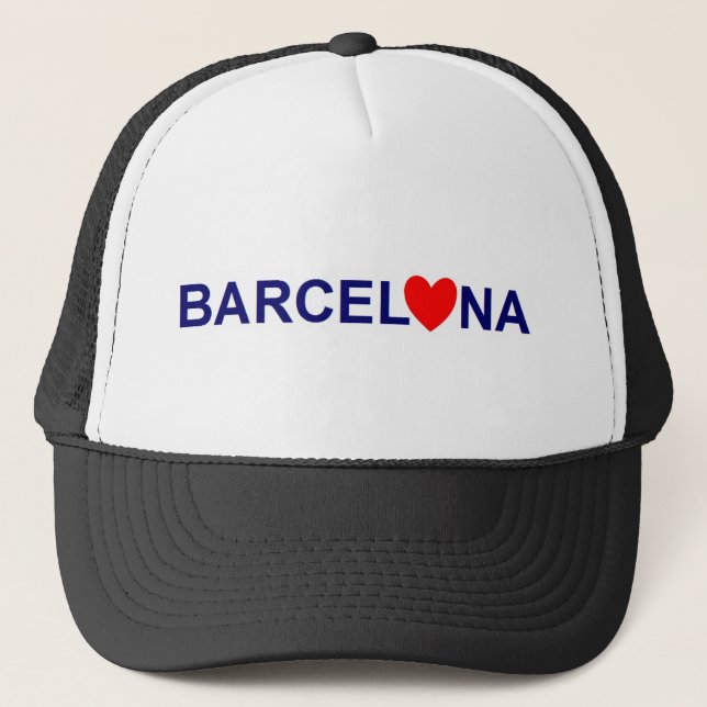 Barcelona love trucker hat (Front)