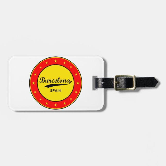 Barcelona Luggage Tag (Front Horizontal)